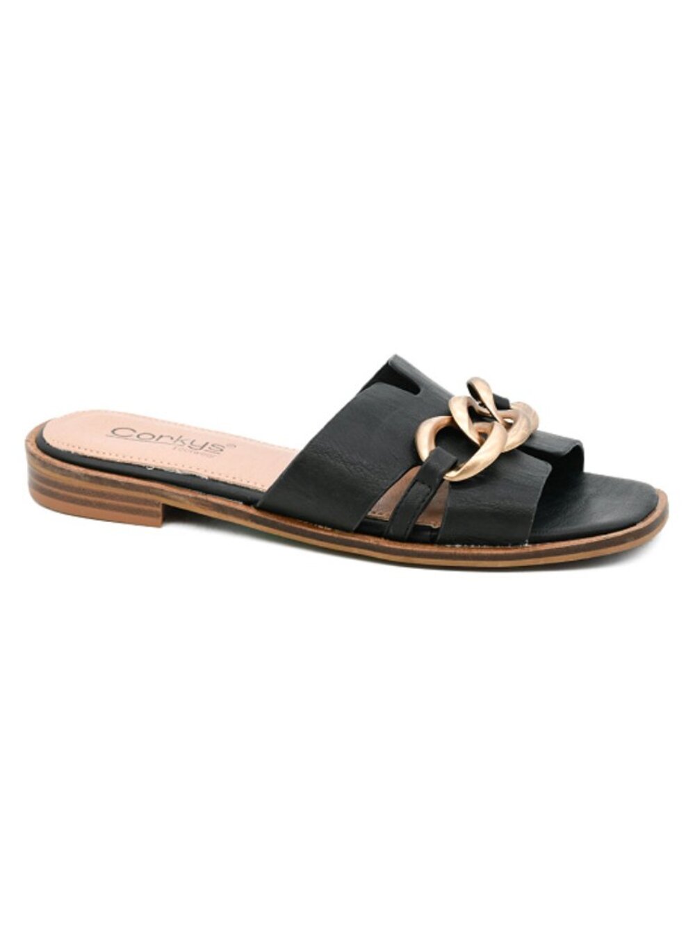 Corkys Off The Chain Black Sandals